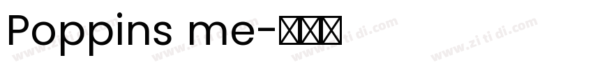 Poppins me字体转换